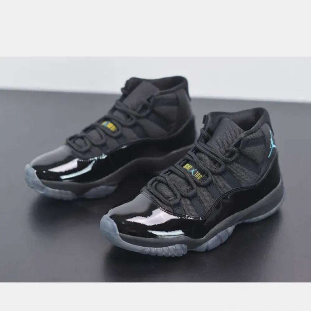 Air Jordan 11 Retro Black/Gamma Blue-Black-Varsity Maize  378037-006
