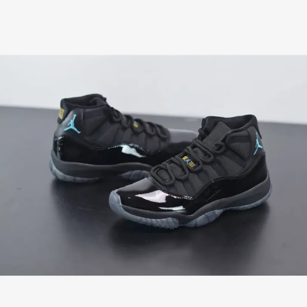 Air Jordan 11 Retro Black/Gamma Blue-Black-Varsity Maize  378037-006