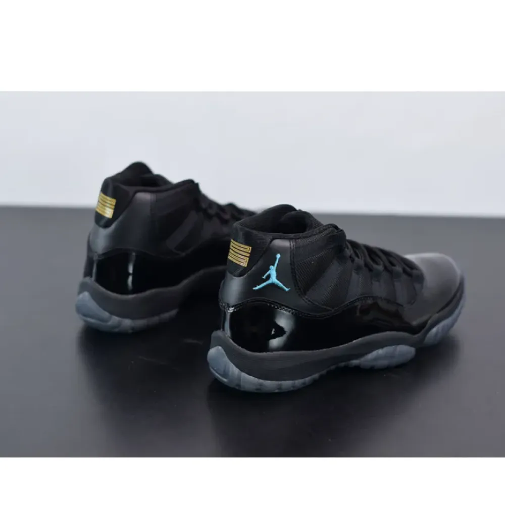 Air Jordan 11 Retro Black/Gamma Blue-Black-Varsity Maize  378037-006