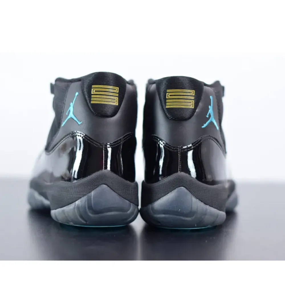 Air Jordan 11 Retro Black/Gamma Blue-Black-Varsity Maize  378037-006
