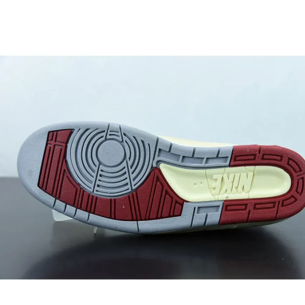 Off-White x Air Jordan 2 Low White/Varsity Red-Black  DJ4375-106