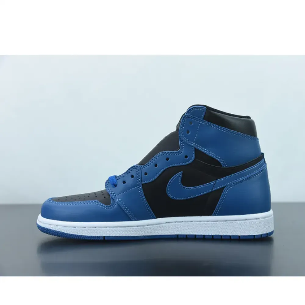Air Jordan 1 Dark Marina Blue/Black/White  555088-404