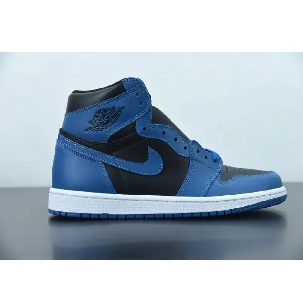 Air Jordan 1 Dark Marina Blue/Black/White  555088-404
