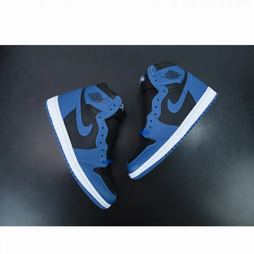 Air Jordan 1 Dark Marina Blue/Black/White  555088-404