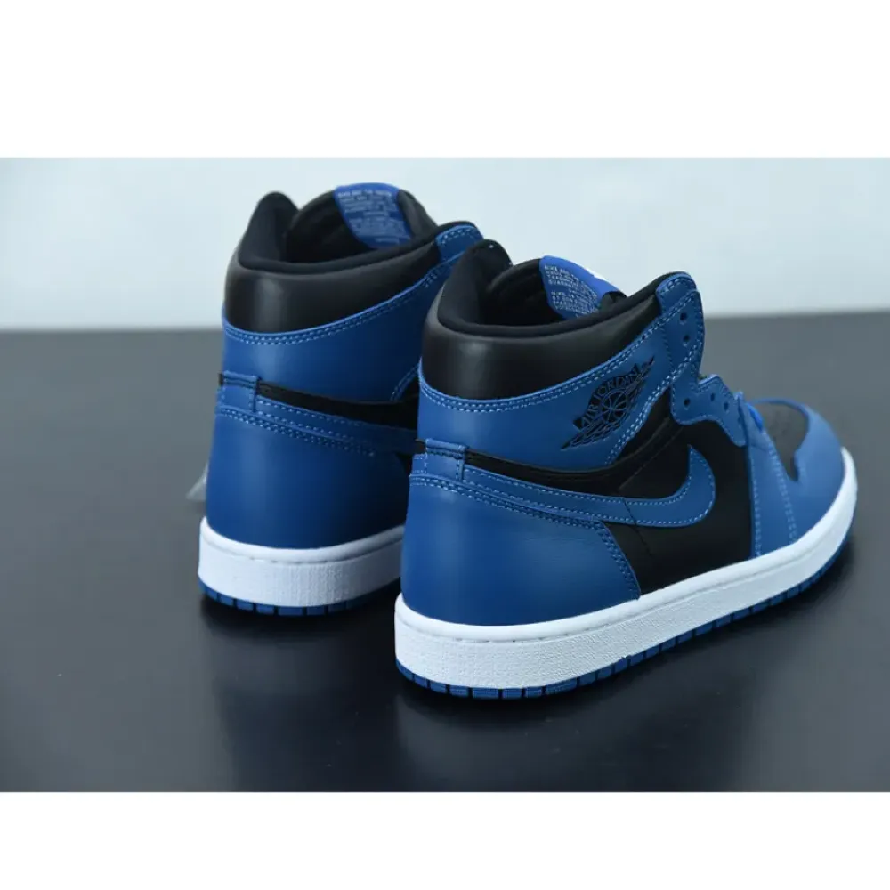 Air Jordan 1 Dark Marina Blue/Black/White  555088-404