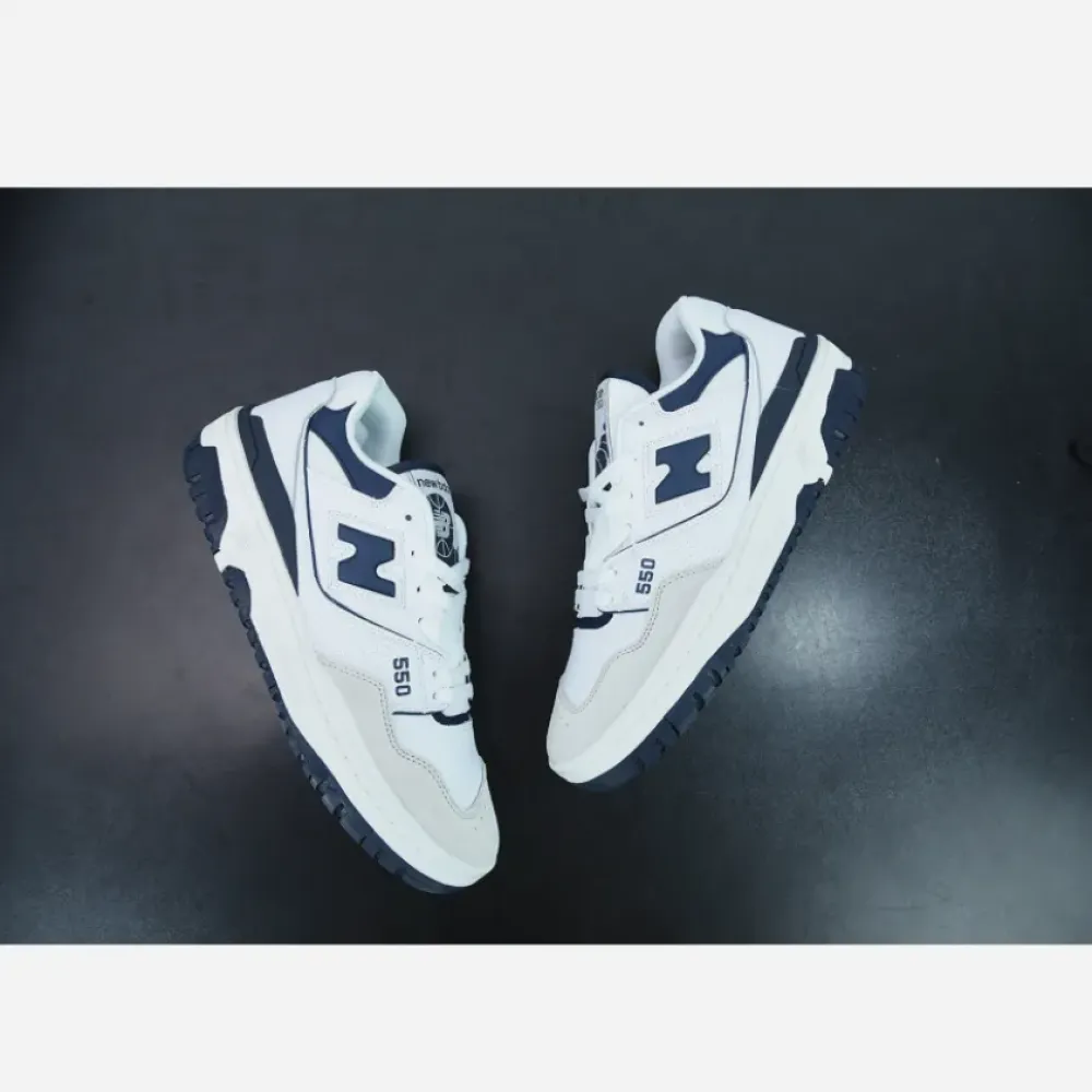 New Balance 550 White/Navy  BB550WA1