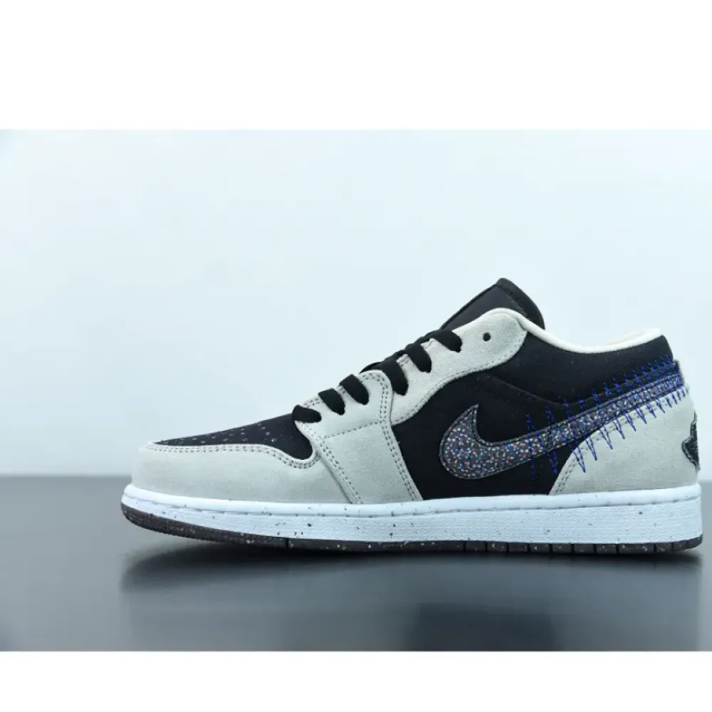 Air Jordan 1 Low “Crater” Black Grey  DM4657-001