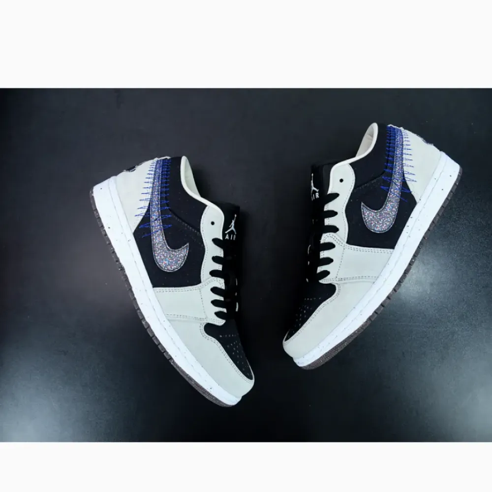 Air Jordan 1 Low “Crater” Black Grey  DM4657-001