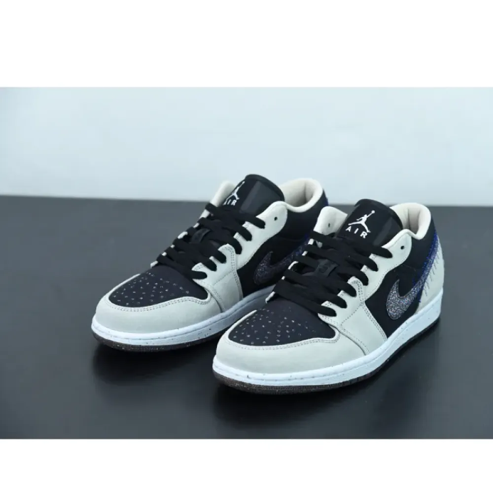 Air Jordan 1 Low “Crater” Black Grey  DM4657-001
