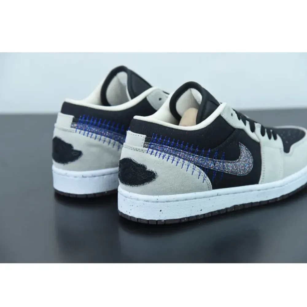 Air Jordan 1 Low “Crater” Black Grey  DM4657-001