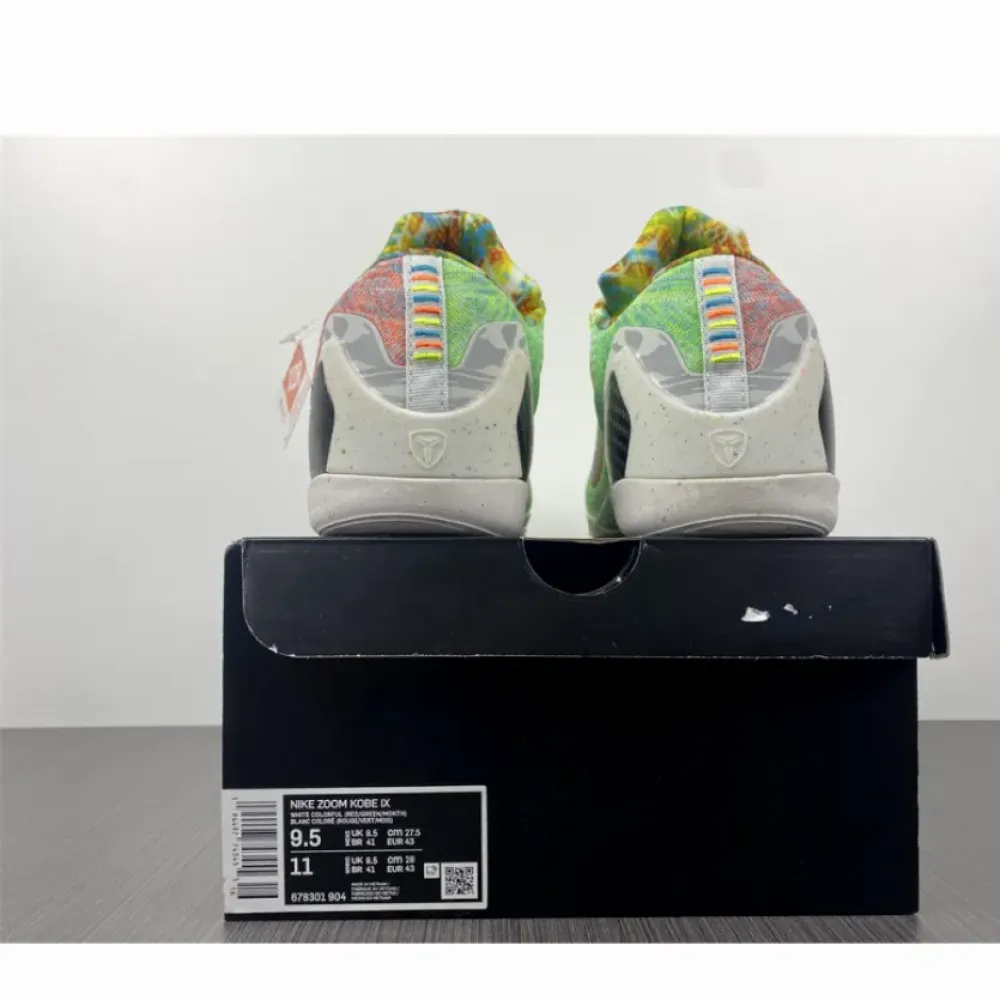 Nike What The Kobe 9 Elite Multi-Color/Chlorine Blue-Black  678301-904