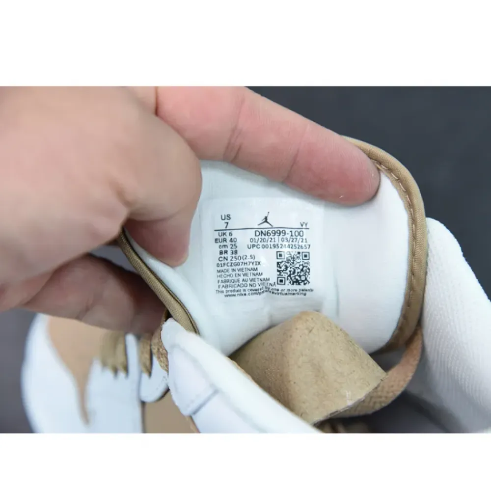 Air Jordan 1 Low Tan White  DN6999-100