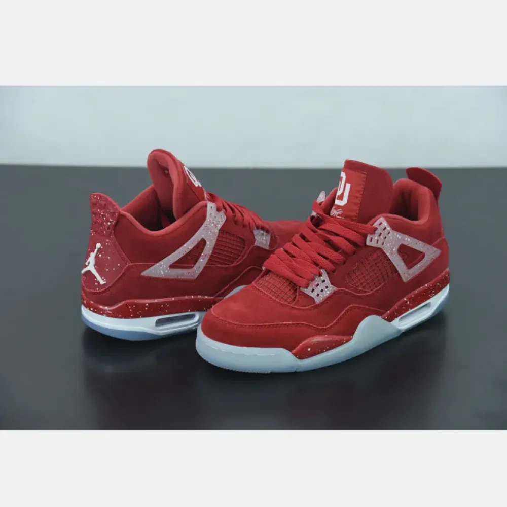 Air Jordan 4 PE “Oklahoma Sooners” Red