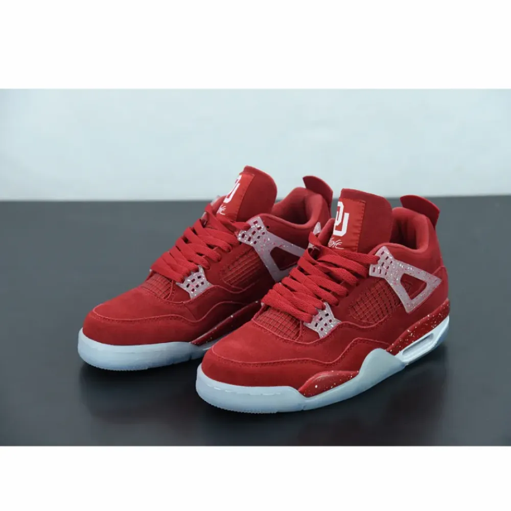 Air Jordan 4 PE “Oklahoma Sooners” Red