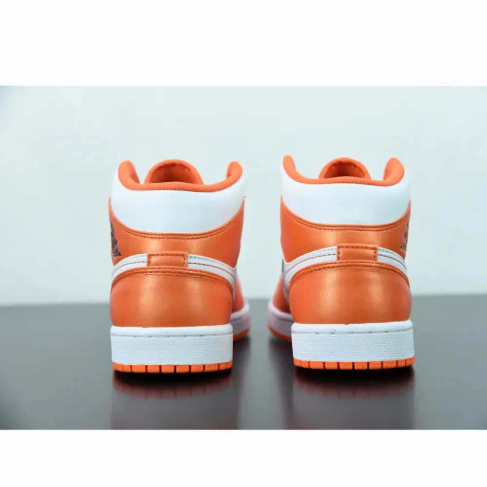 Air Jordan 1 Mid Electro Orange/White-Black  DM3531-800