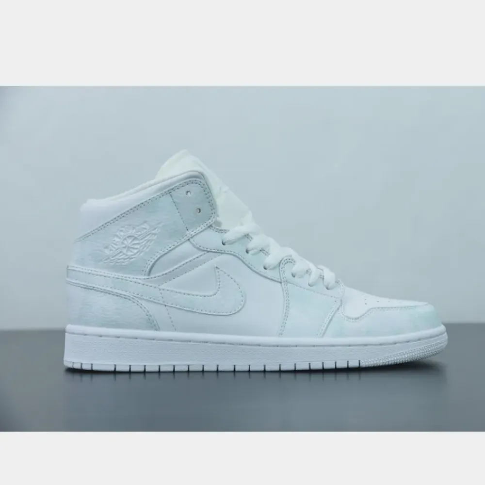 Air Jordan 1 Mid “Triple White”  554724-130