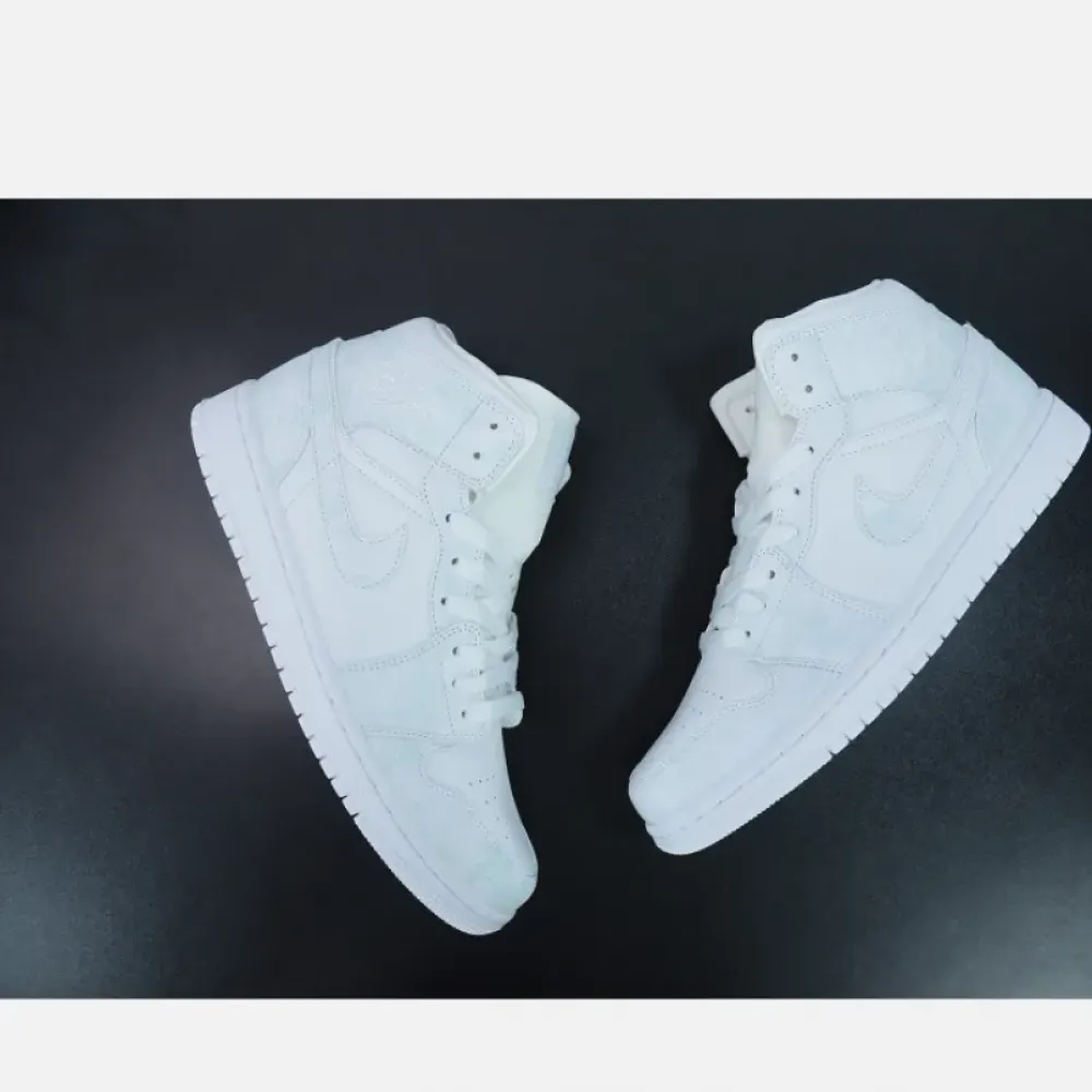 Air Jordan 1 Mid “Triple White”  554724-130