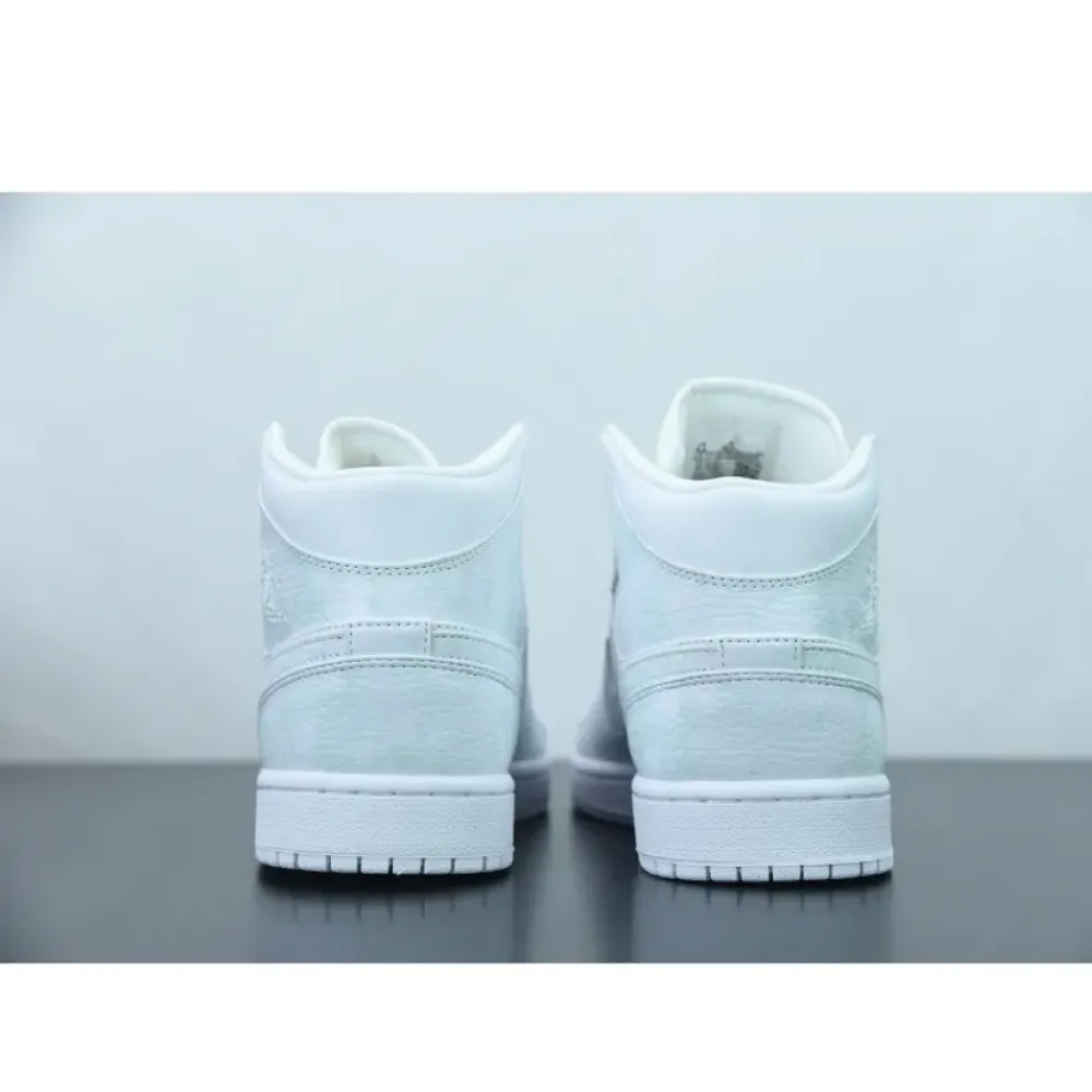 Air Jordan 1 Mid “Triple White”  554724-130