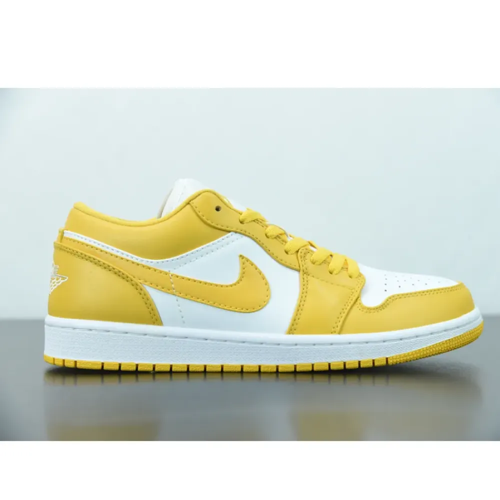 Air Jordan 1 Low ‘Pollen’ Yellow White  553558-171