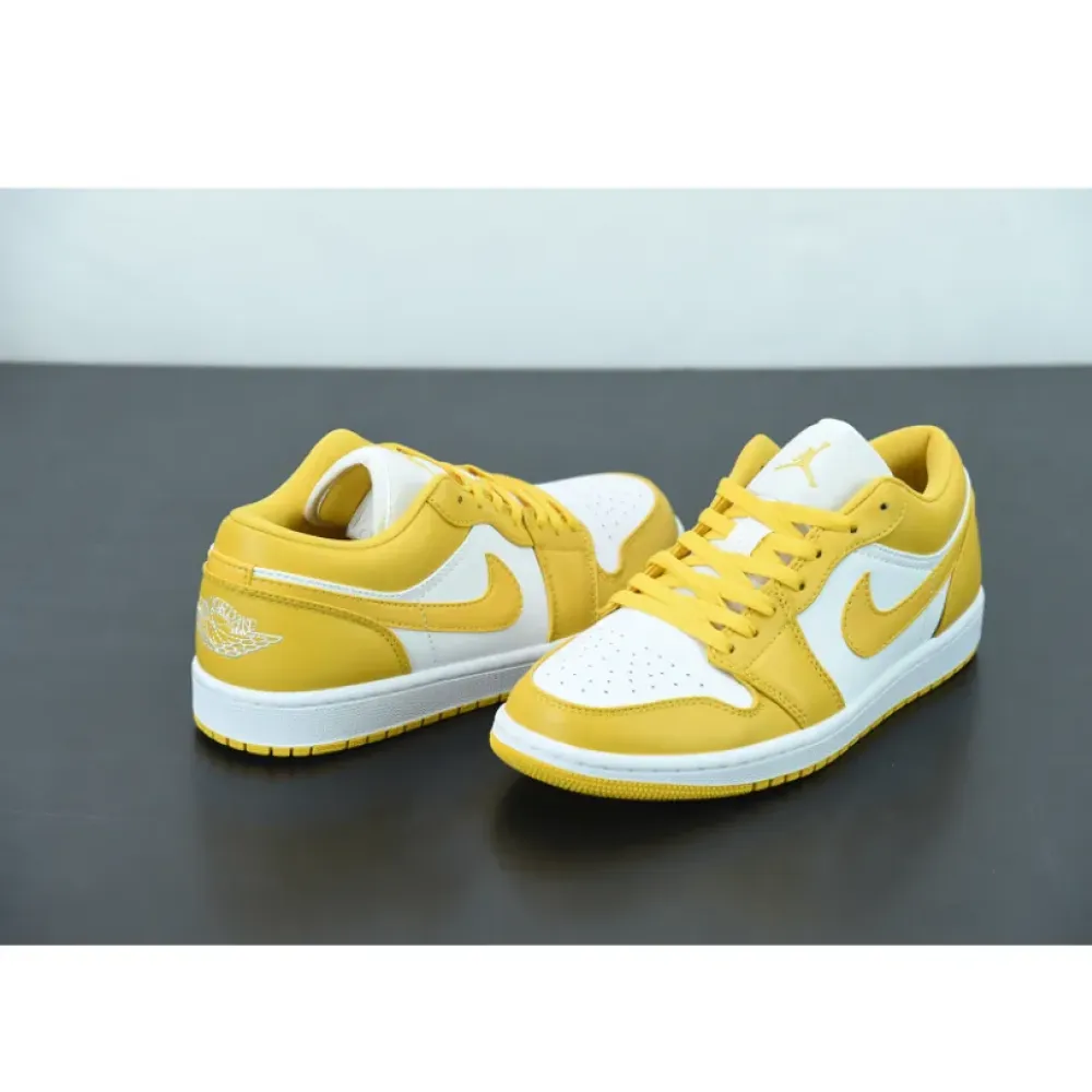 Air Jordan 1 Low ‘Pollen’ Yellow White  553558-171