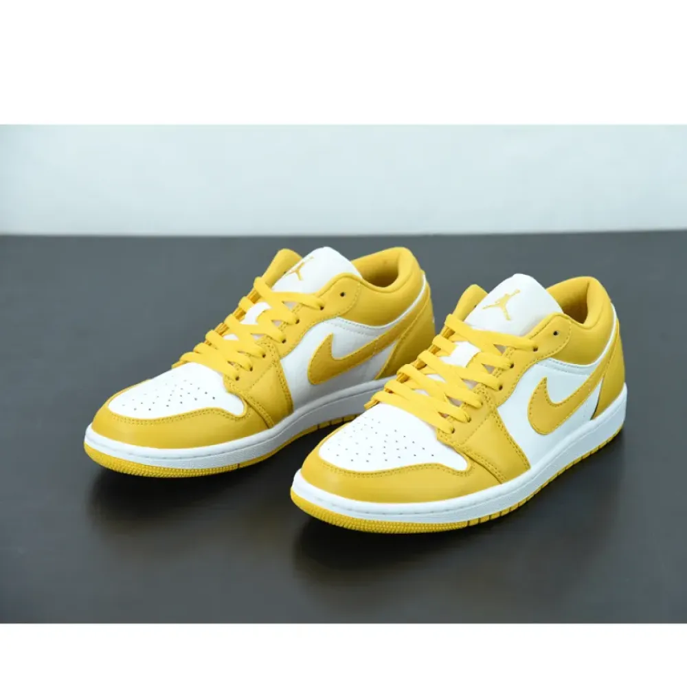Air Jordan 1 Low ‘Pollen’ Yellow White  553558-171