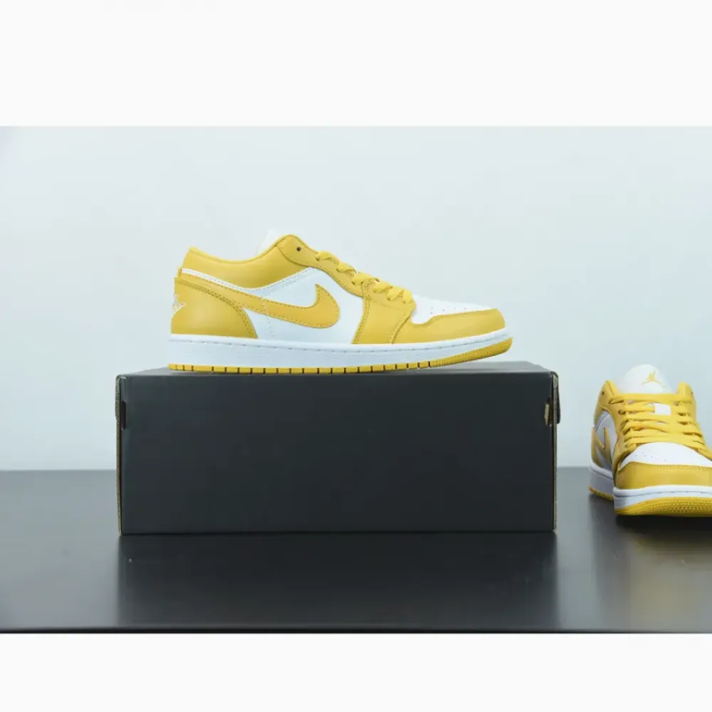 Air Jordan 1 Low ‘Pollen’ Yellow White  553558-171