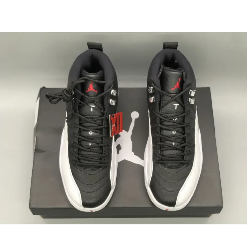 Air Jordan 12 “Playoffs” Black/Varsity Red-White  CT8013-006