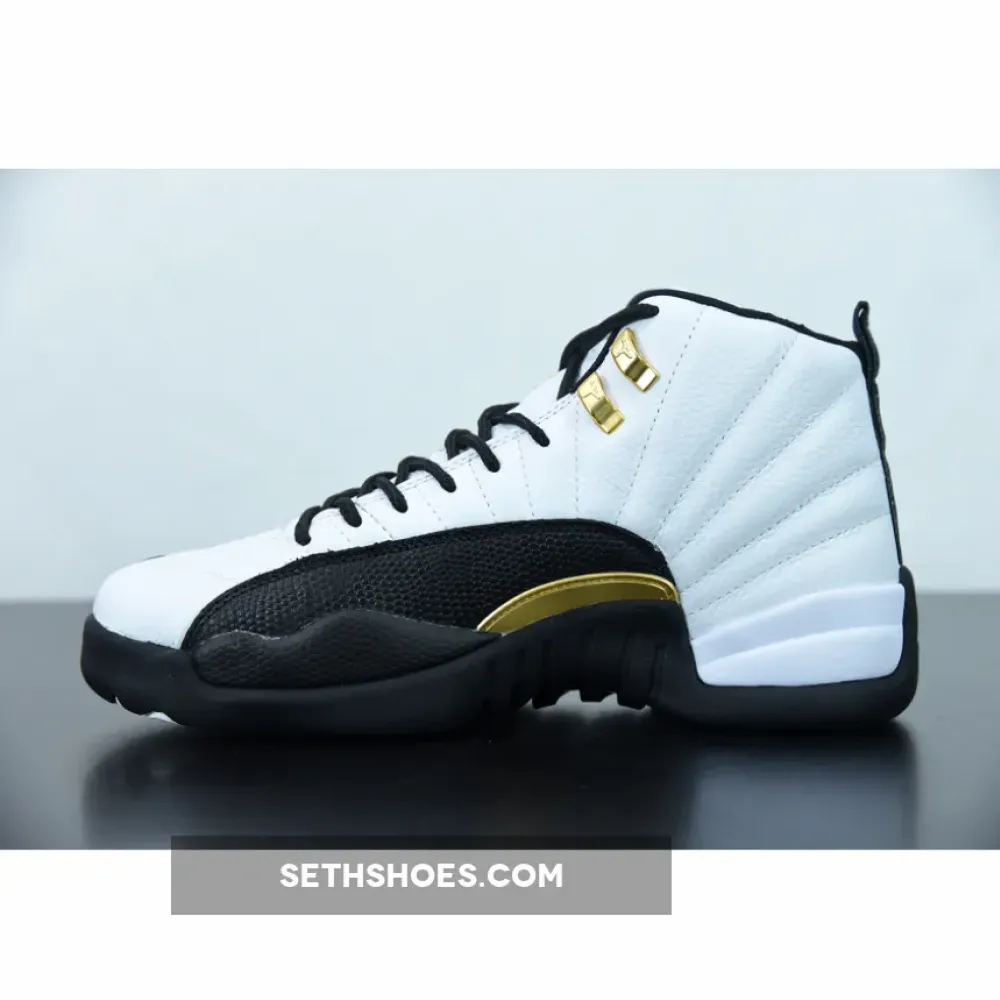 Air Jordan 12 “Royalty” White/Black-Metallic Gold  CT8013-170