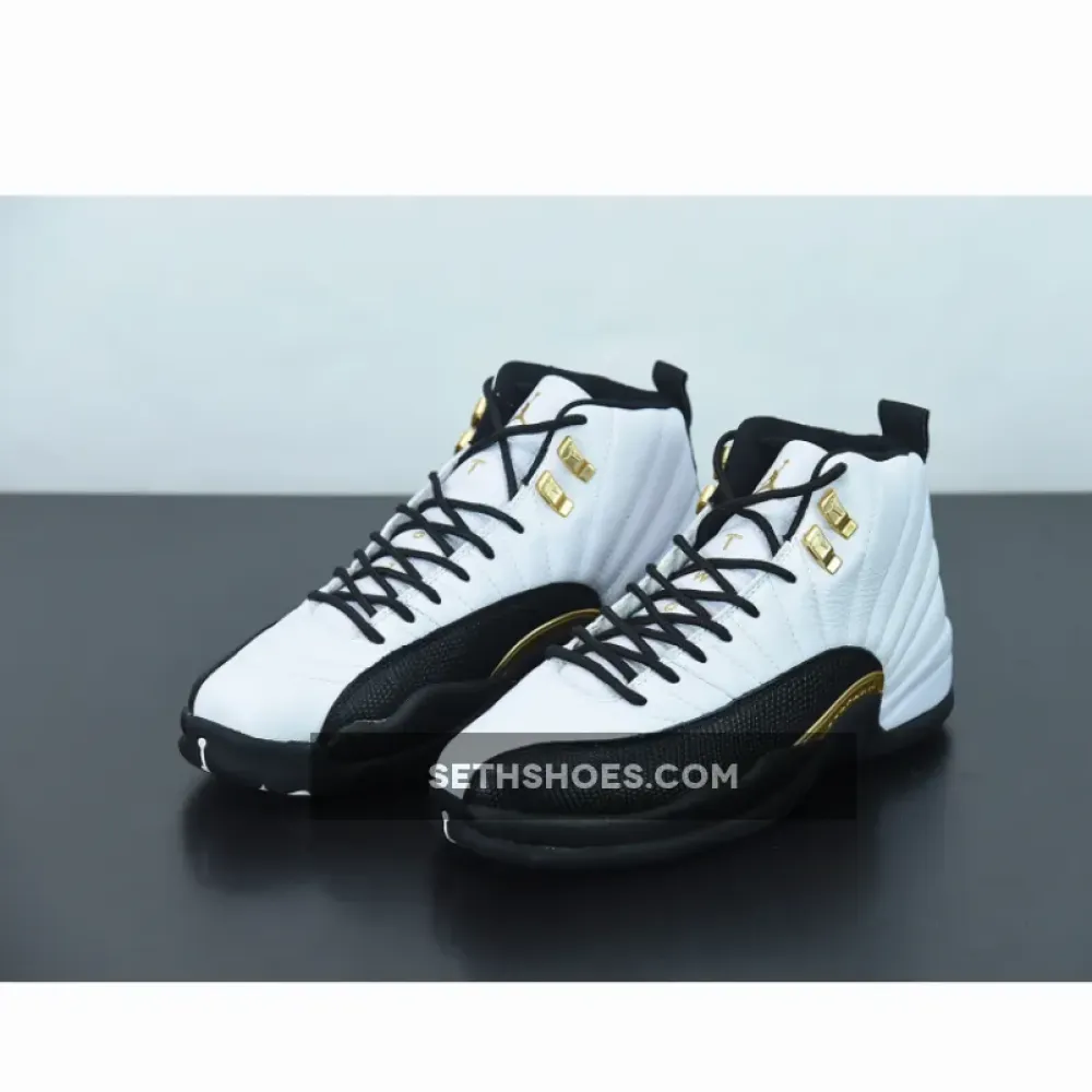 Air Jordan 12 “Royalty” White/Black-Metallic Gold  CT8013-170