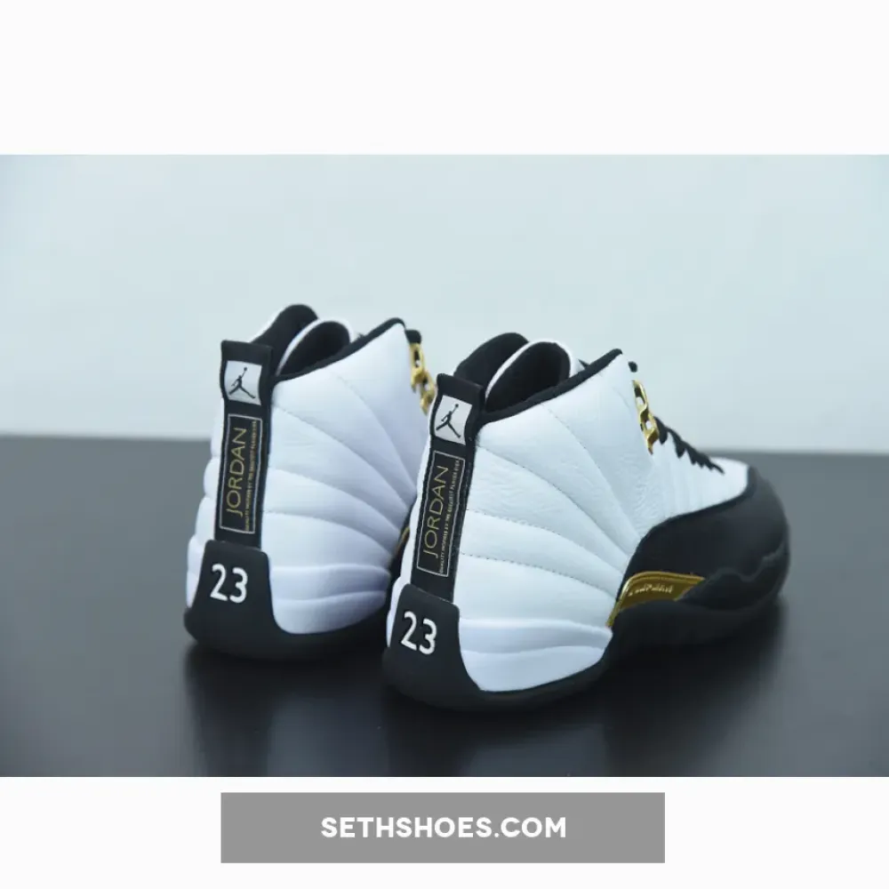 Air Jordan 12 “Royalty” White/Black-Metallic Gold  CT8013-170