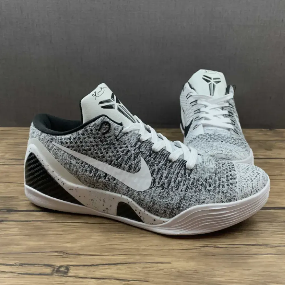 Nike Kobe 9 Elite Low ‘Beethoven’ White/Black-Wolf Grey 639045-101