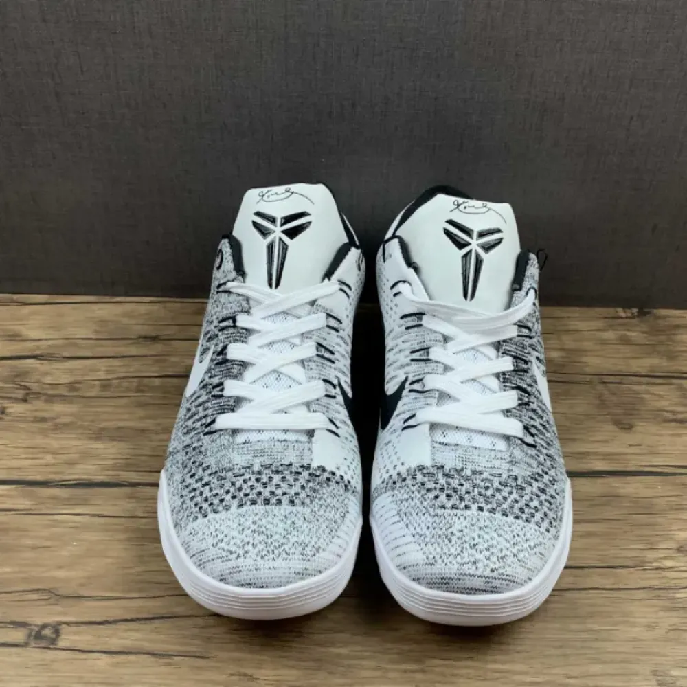 Nike Kobe 9 Elite Low ‘Beethoven’ White/Black-Wolf Grey 639045-101