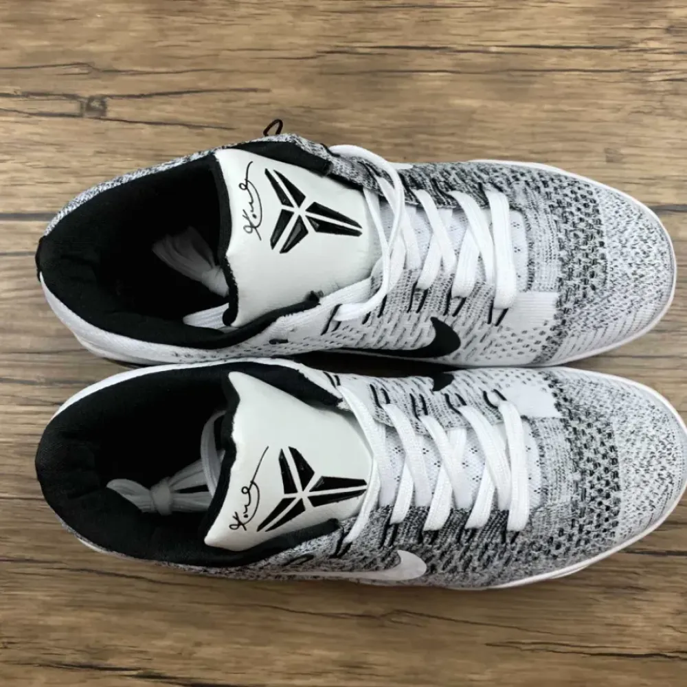 Nike Kobe 9 Elite Low ‘Beethoven’ White/Black-Wolf Grey 639045-101