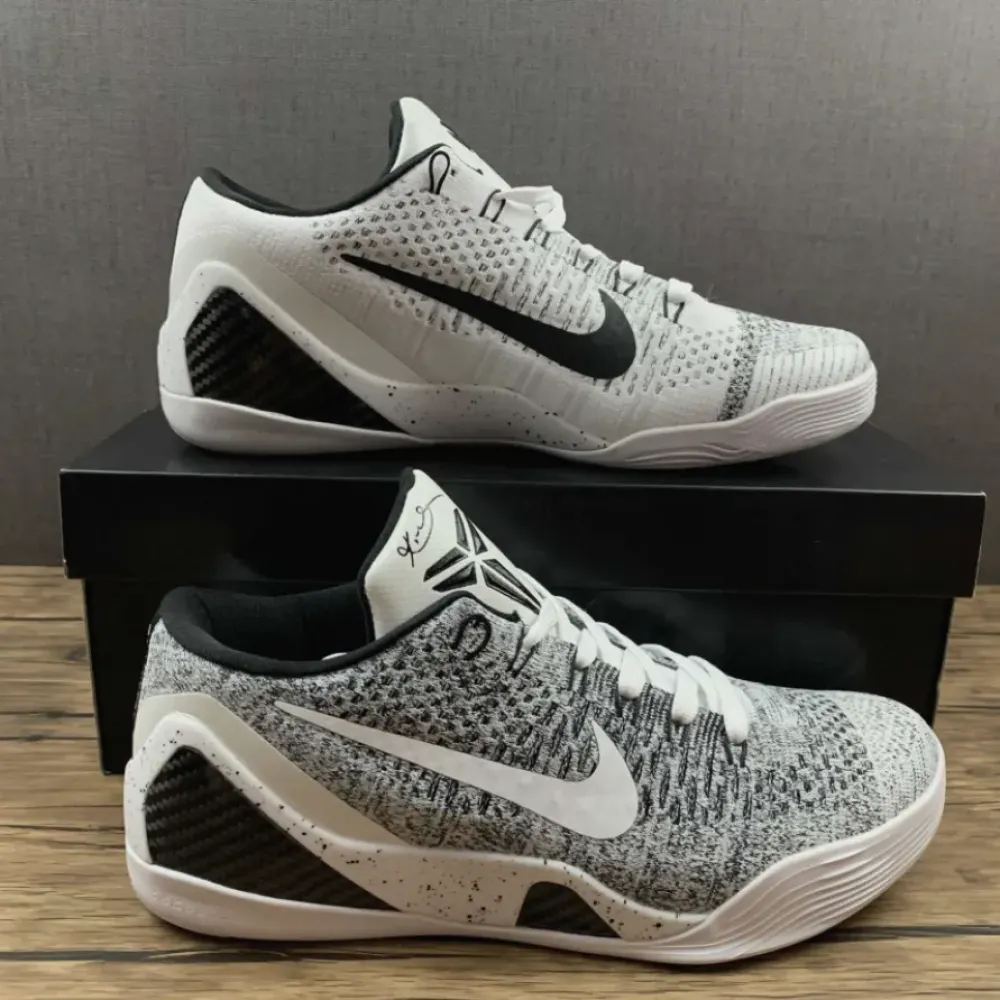 Nike Kobe 9 Elite Low ‘Beethoven’ White/Black-Wolf Grey 639045-101