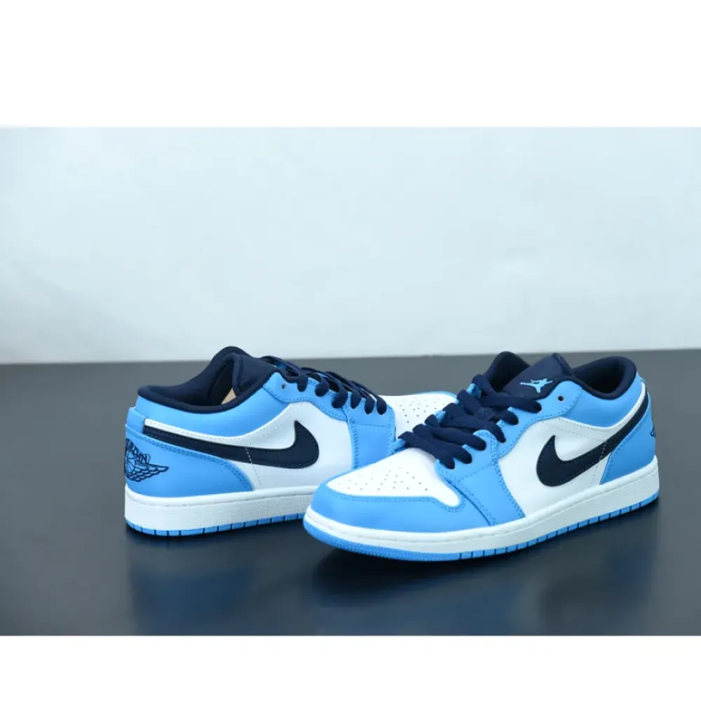 Air Jordan 1 Low “Dark Powder Blue”  553558-144