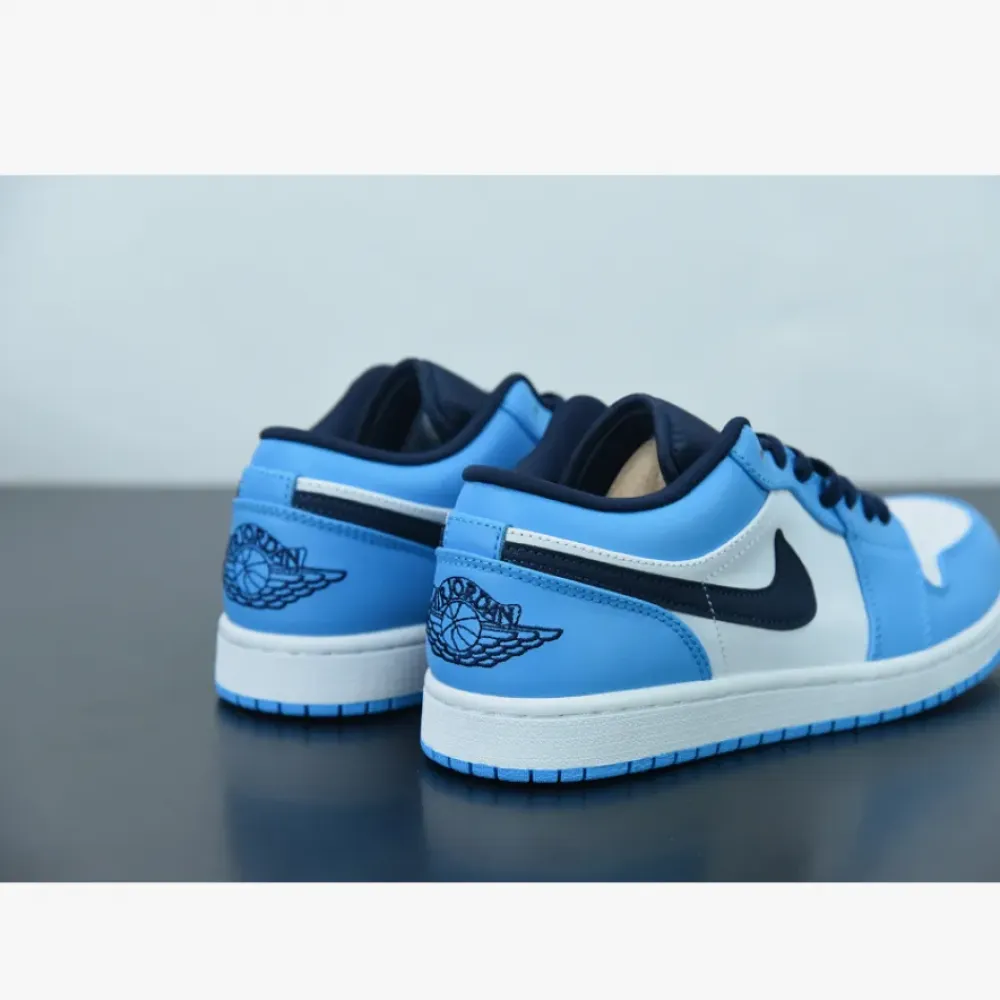 Air Jordan 1 Low “Dark Powder Blue”  553558-144