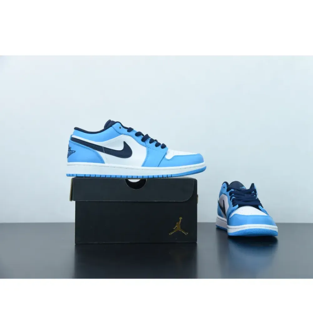 Air Jordan 1 Low “Dark Powder Blue”  553558-144