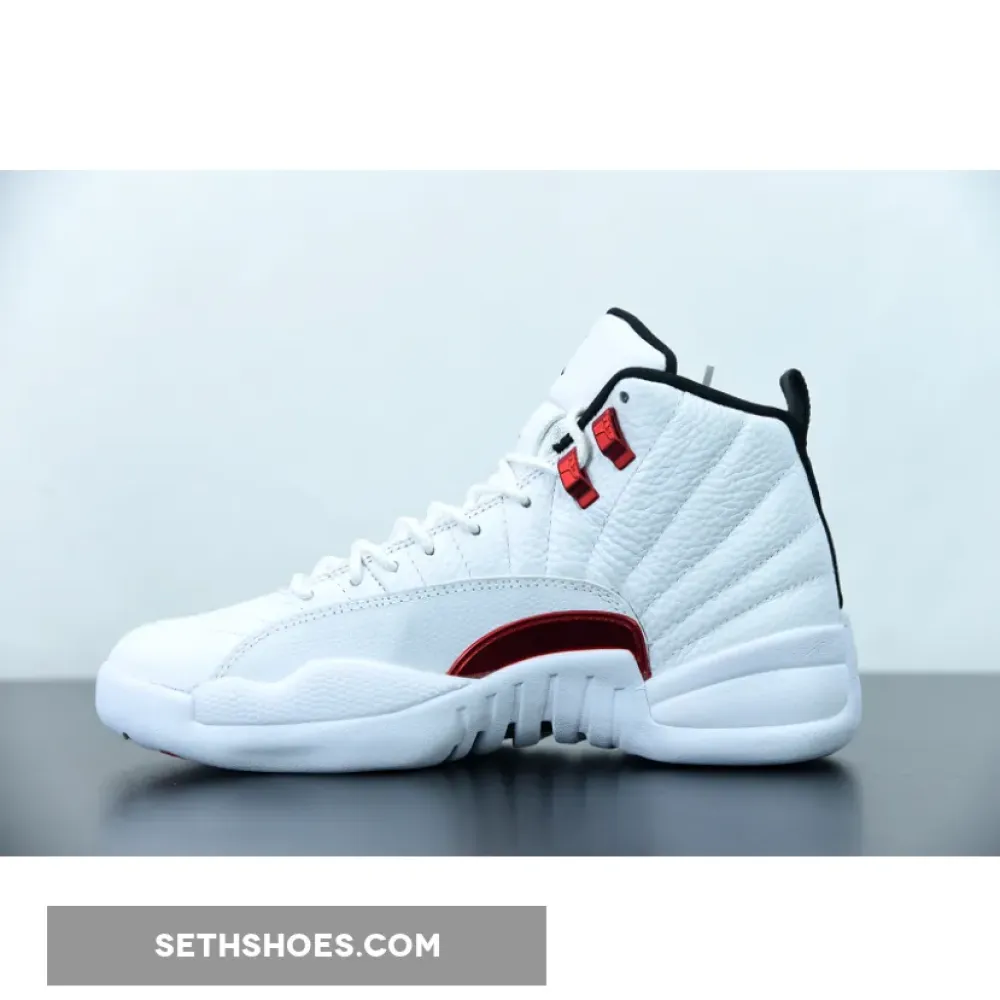 Air Jordan 12 “Twist” White/University Red-Black  CT8013-106