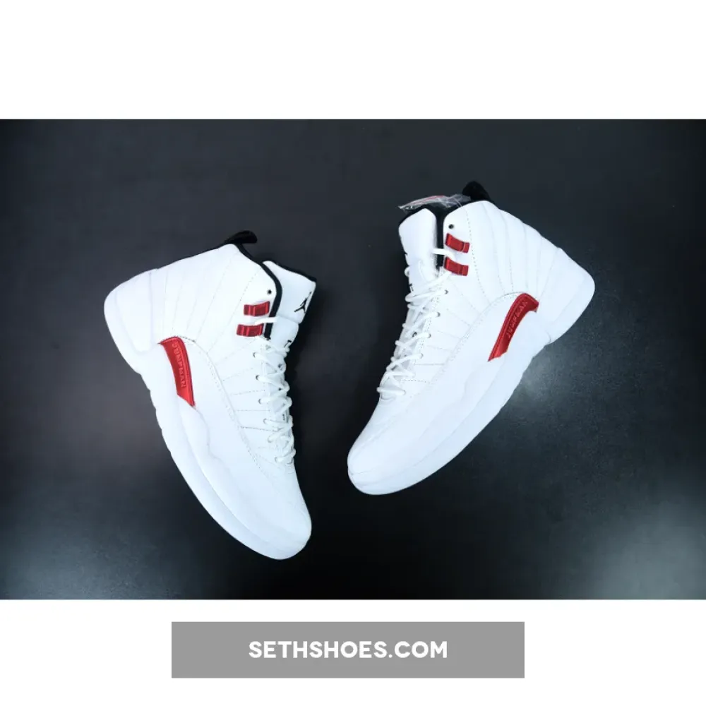 Air Jordan 12 “Twist” White/University Red-Black  CT8013-106