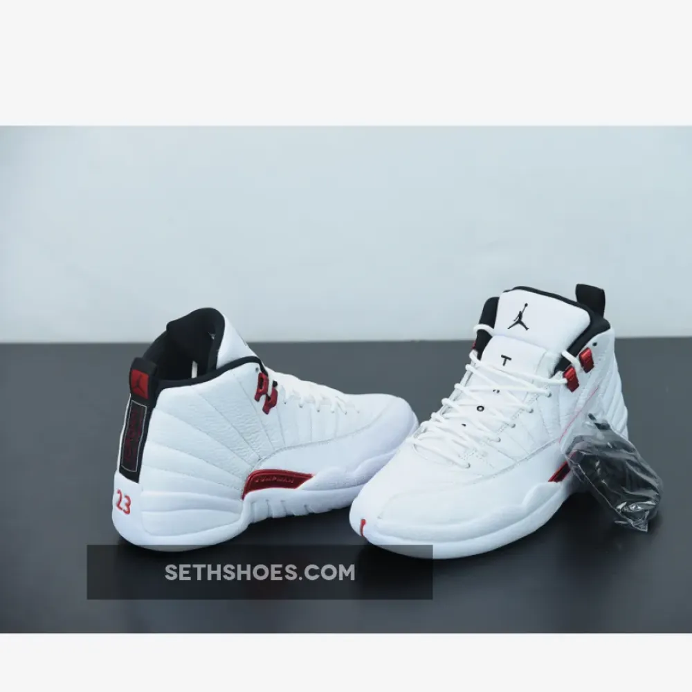Air Jordan 12 “Twist” White/University Red-Black  CT8013-106