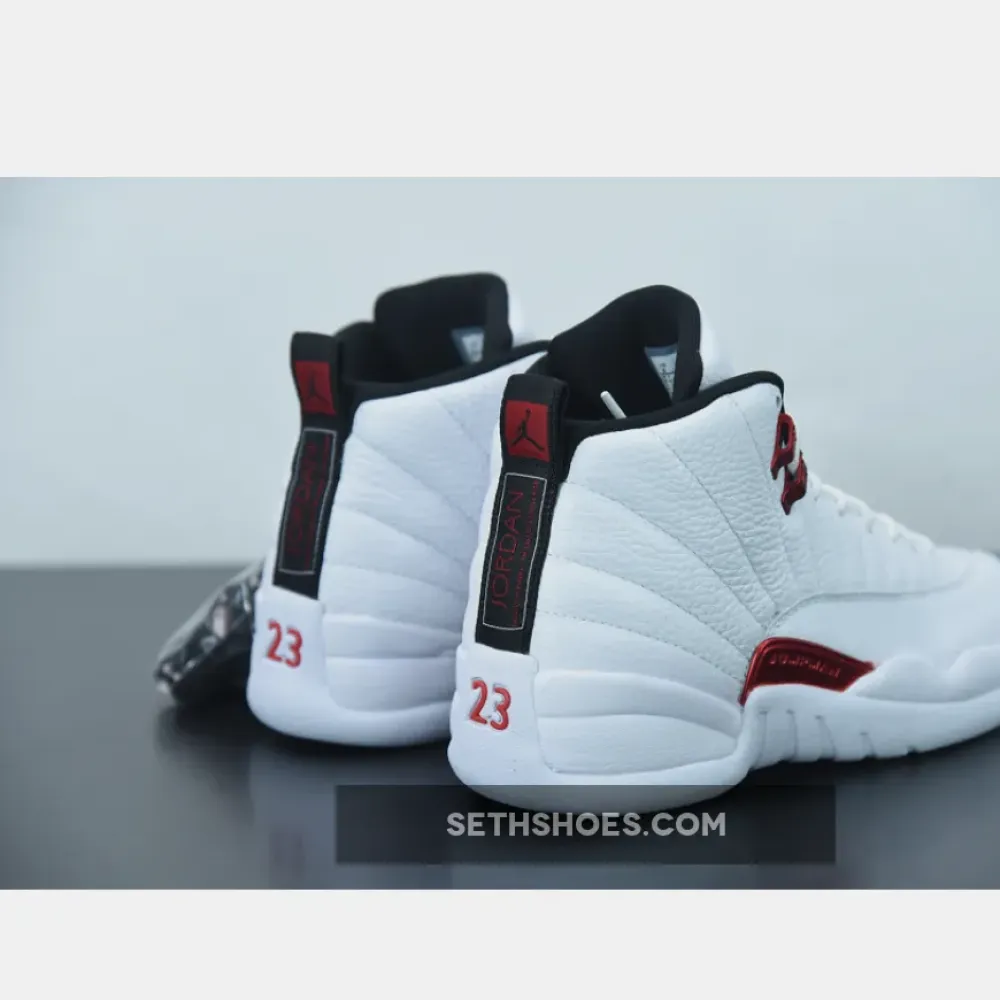 Air Jordan 12 “Twist” White/University Red-Black  CT8013-106