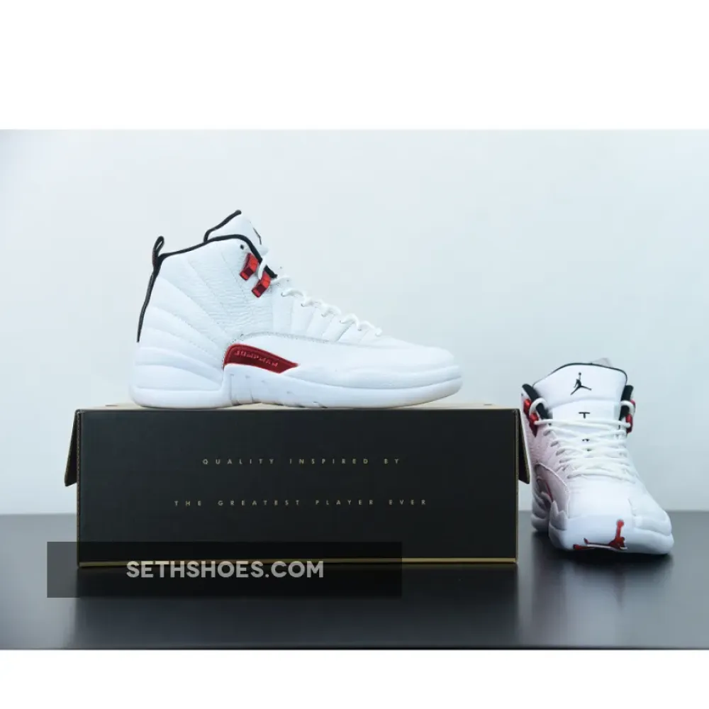 Air Jordan 12 “Twist” White/University Red-Black  CT8013-106