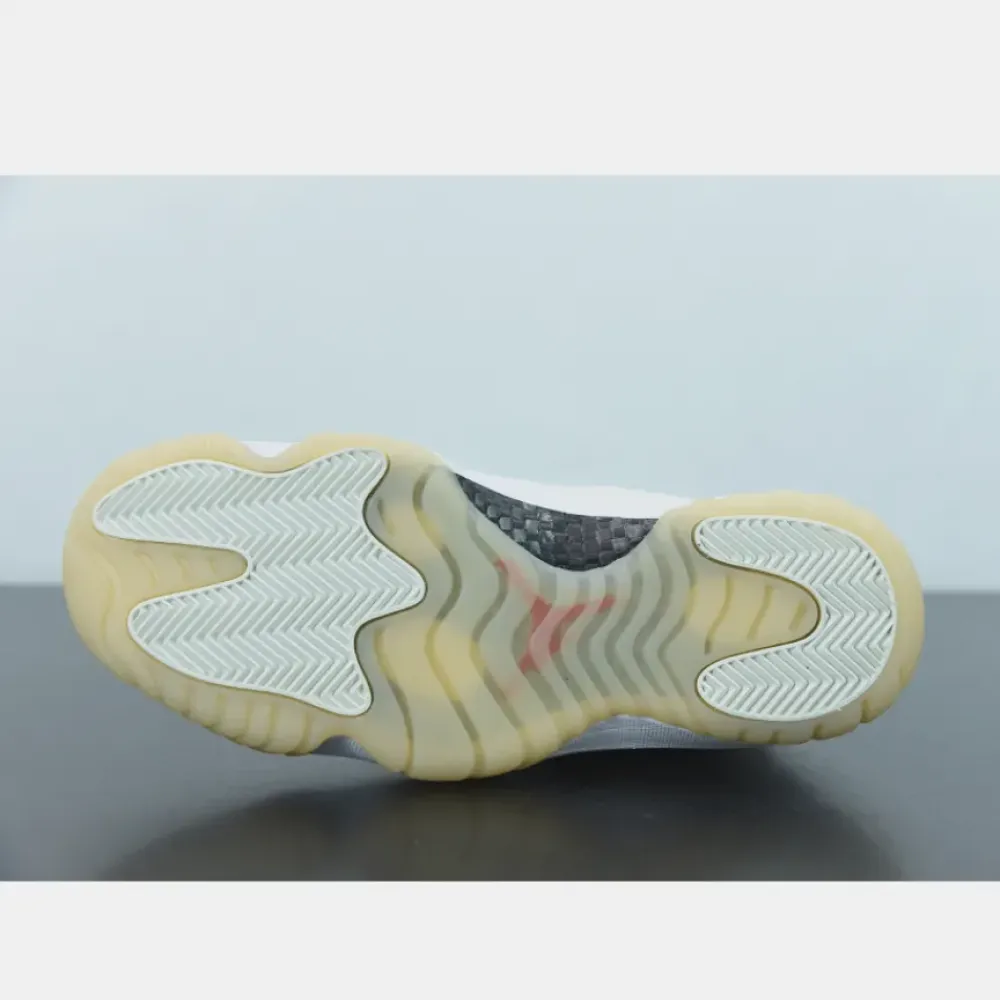 Air Jordan 11 Platinum Tint/Sail-University Red  378037-016