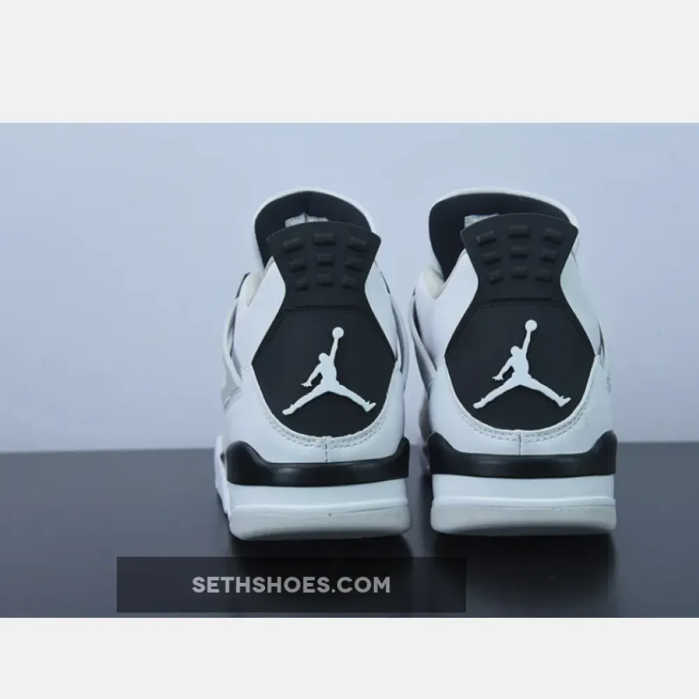 Air Jordan 4 “Military Black” White/Black-Neutral Grey DH6927-111