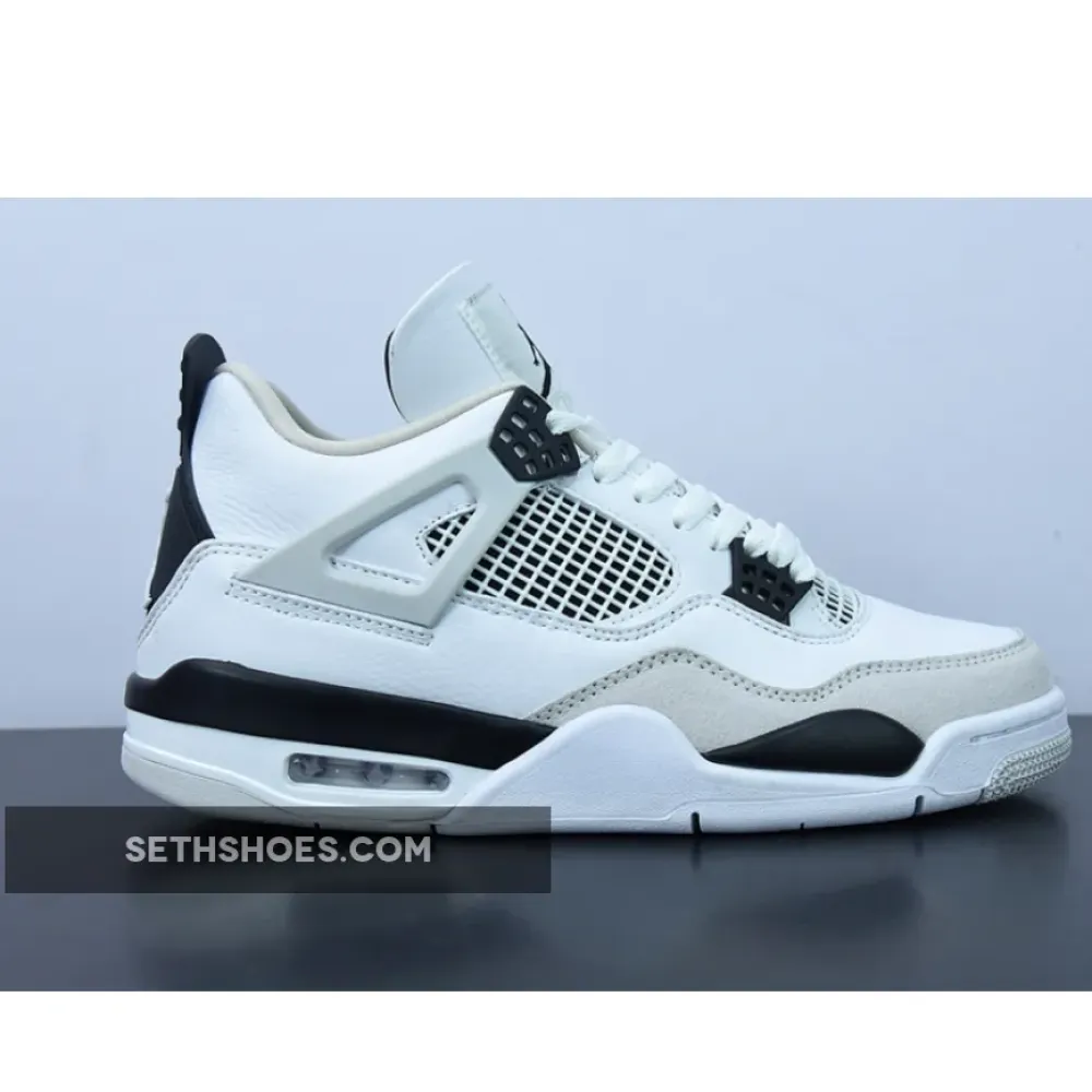 Air Jordan 4 “Military Black” White/Black-Neutral Grey DH6927-111
