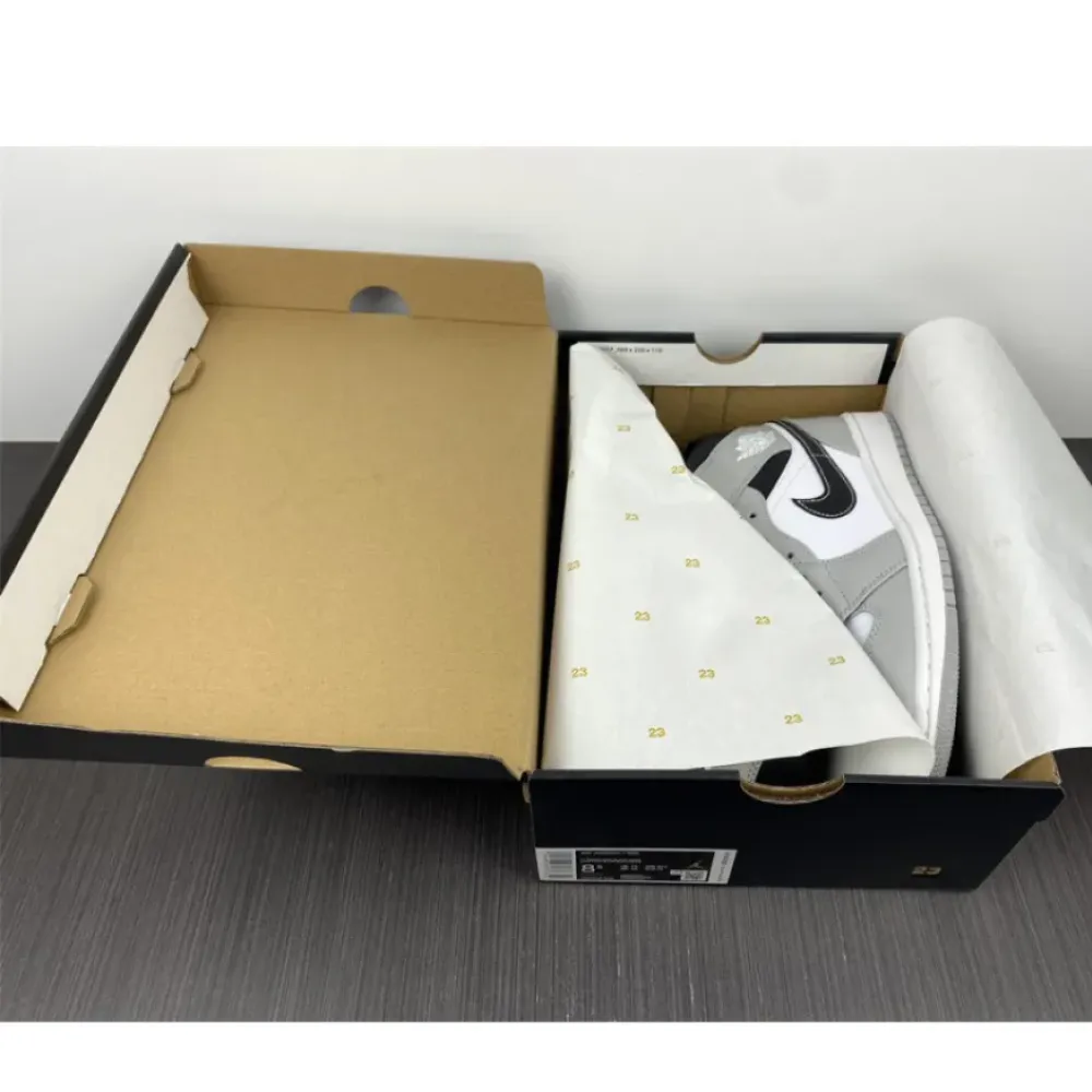 Air Jordan 1 Mid Light Smoke Grey/White  554724-078