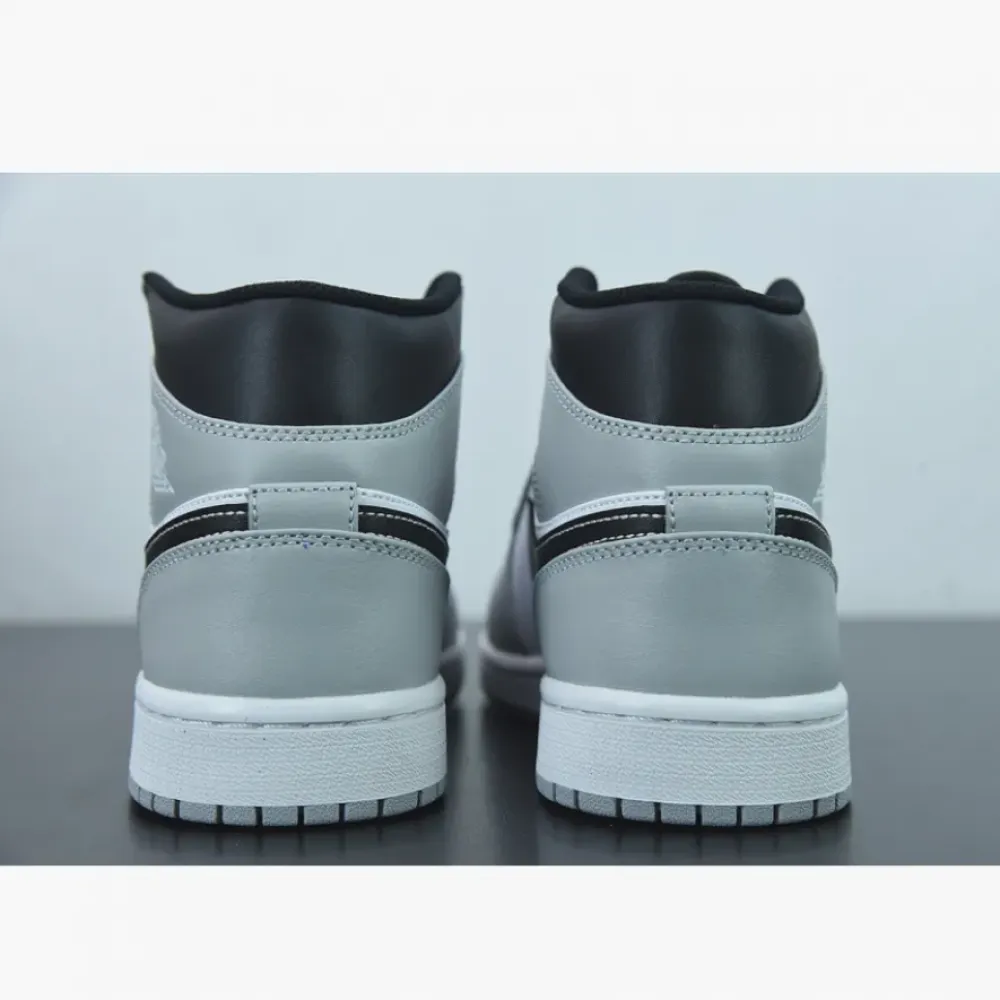 Air Jordan 1 Mid Light Smoke Grey/White  554724-078