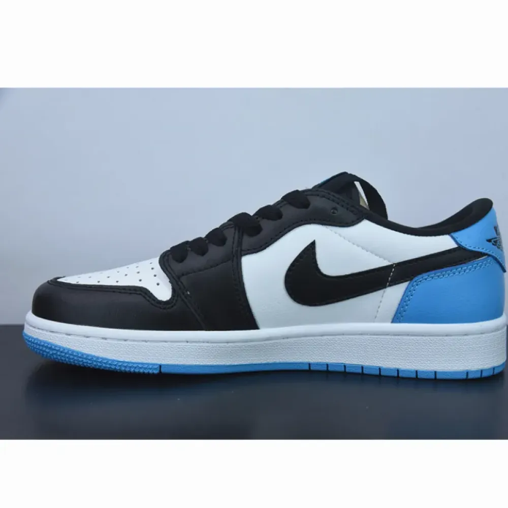 Air Jordan 1 Low OG ‘UNC’ White/Dark Powder Blue-Black  CZ0790-104