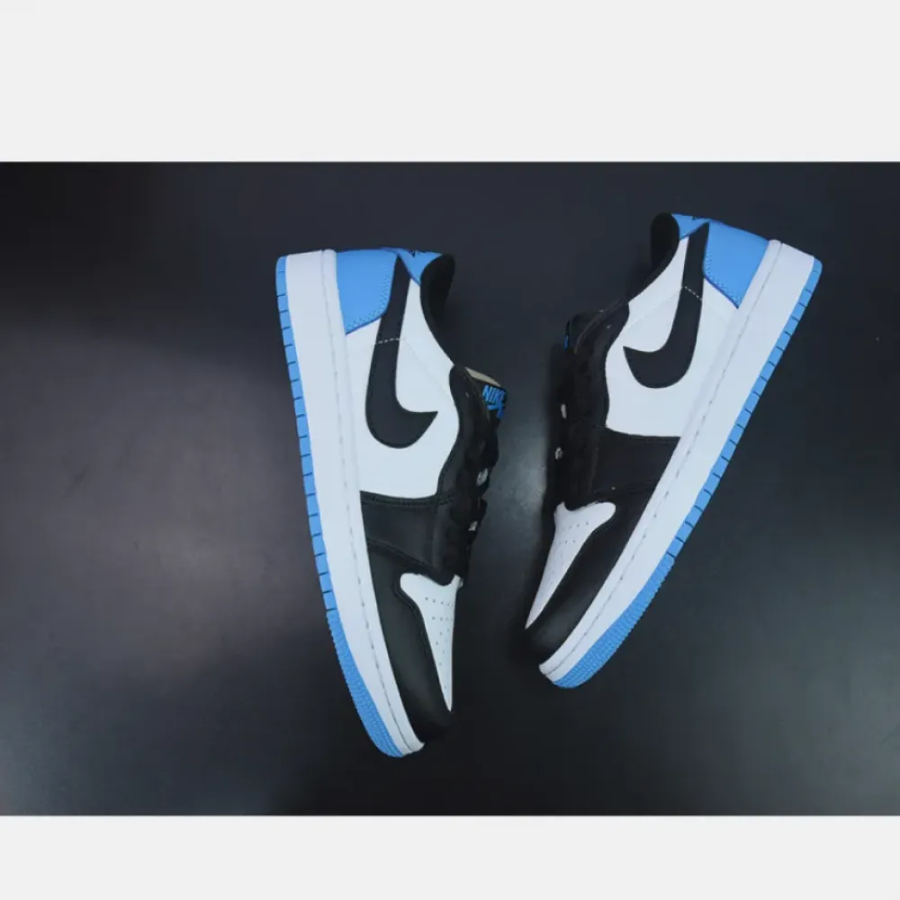 Air Jordan 1 Low OG ‘UNC’ White/Dark Powder Blue-Black  CZ0790-104