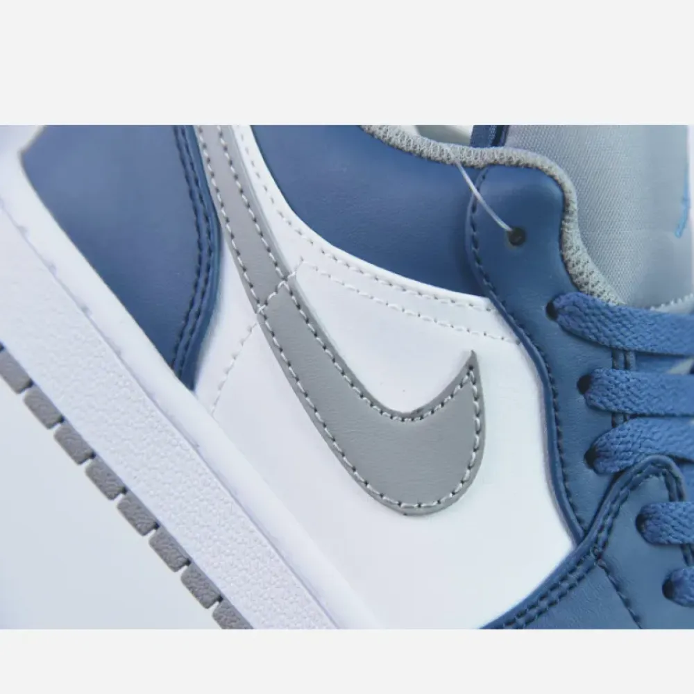 Air Jordan 1 Low True Blue/Cement Grey-White  553558-412